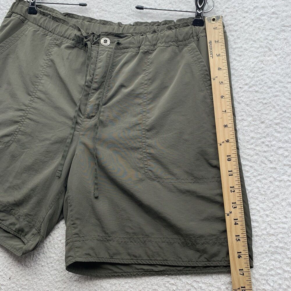 Patagonia Hiking Shorts Womens 14 6.5" Green Nylon Outdoors Zip Pockets Packable - Picture 4 of 9
